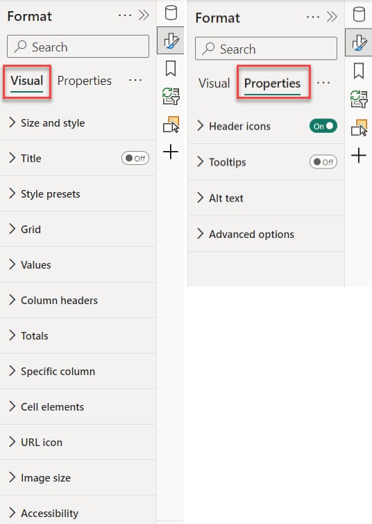 Power BI Table Visual Formatting Power BI Table Visual Formatting