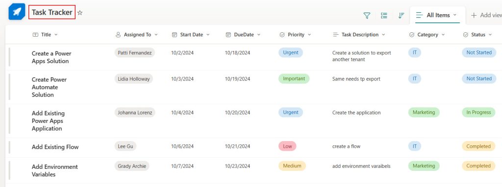 powerapps calendar from sharepoint list