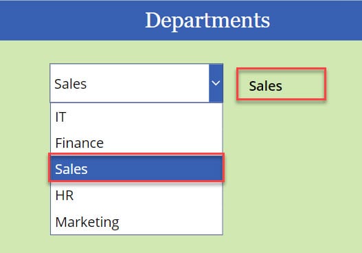 powerapps dropdown selected value powerapps dropdown selected value