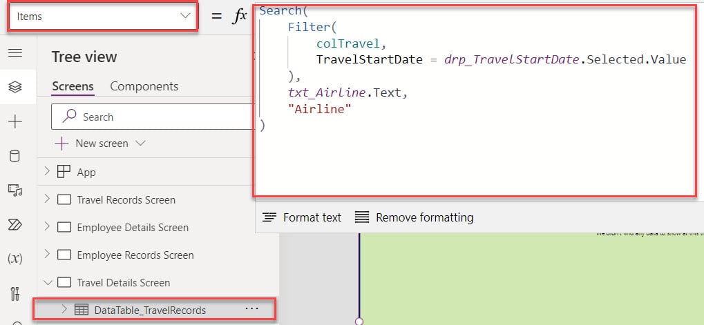 PowerApps Filter and Search drop down DataTable PowerApps Filter and Search drop down DataTable