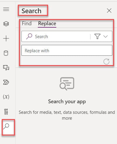 powerapps find and replace character in string