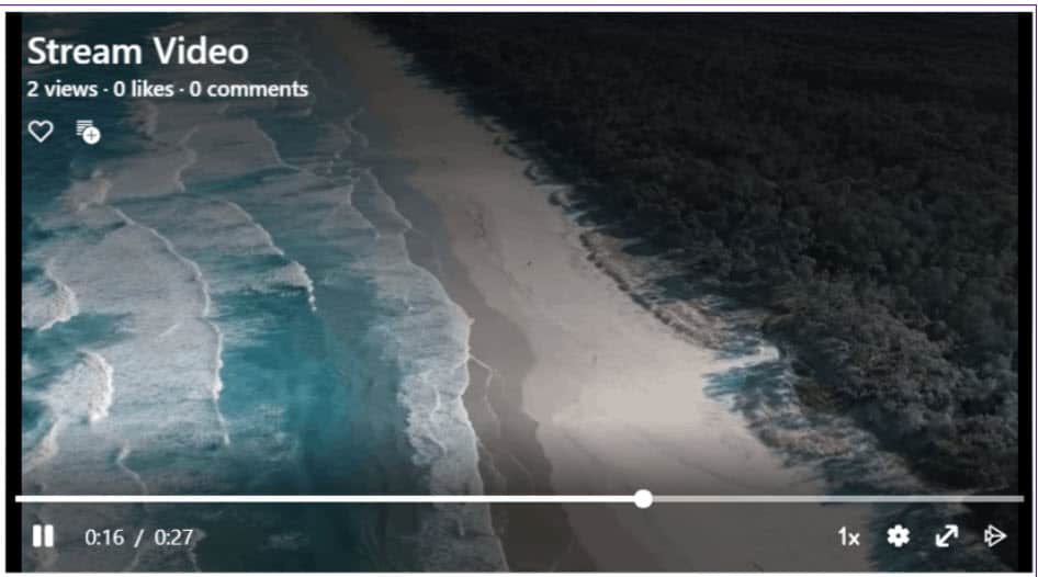 powerapps Microsoft stream video