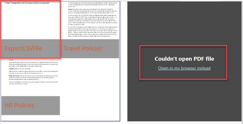 powerapps pdf viewer couldn't open in pdf file