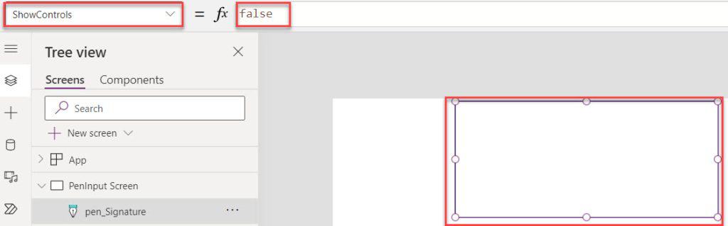 powerapps pen input