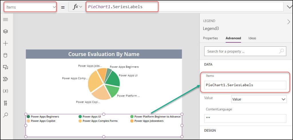 powerapps pie chart powerapps pie chart