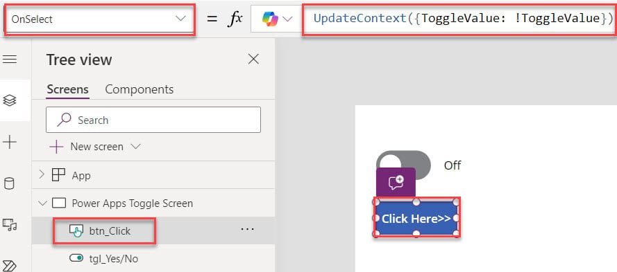 powerapps set toggle value with button powerapps set toggle value with button