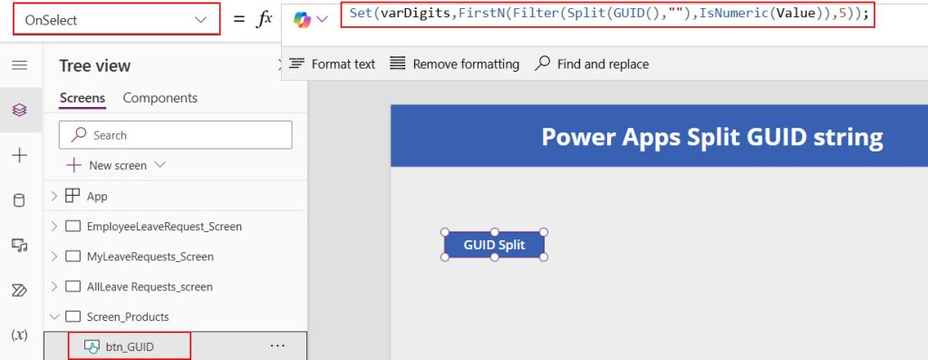 powerapps split guid string by character powerapps split guid string by character