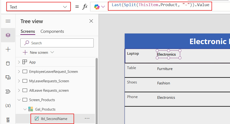 powerapps split string get second value powerapps split string get second value