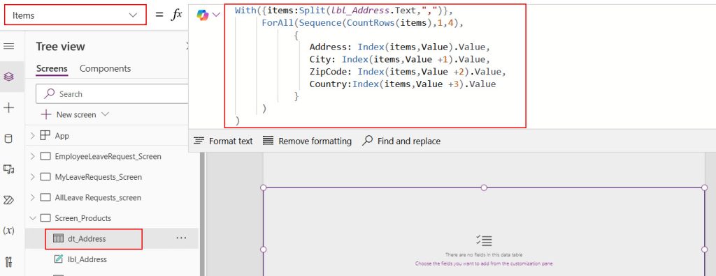 powerapps split string into columns powerapps split string into columns
