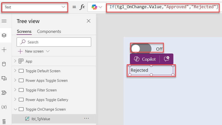 powerapps toggle onchange powerapps toggle onchange