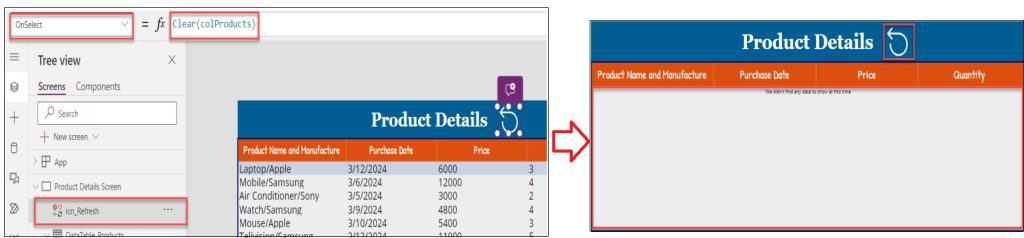 refresh data table in powerapps refresh data table in powerapps