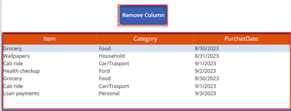 Remove an Unwanted Column from the Power Apps Collection Remove an Unwanted Column from the Power Apps Collection