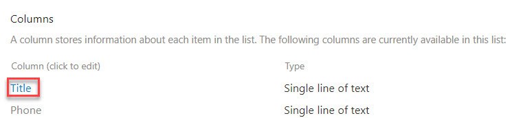 rename title column sharepoint list rename title column sharepoint list