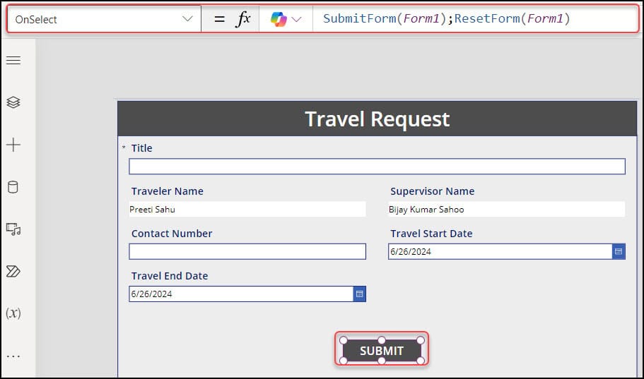 Save Power Apps current user and manager in SharePoint Person column Save Power Apps current user and manager in SharePoint Person column