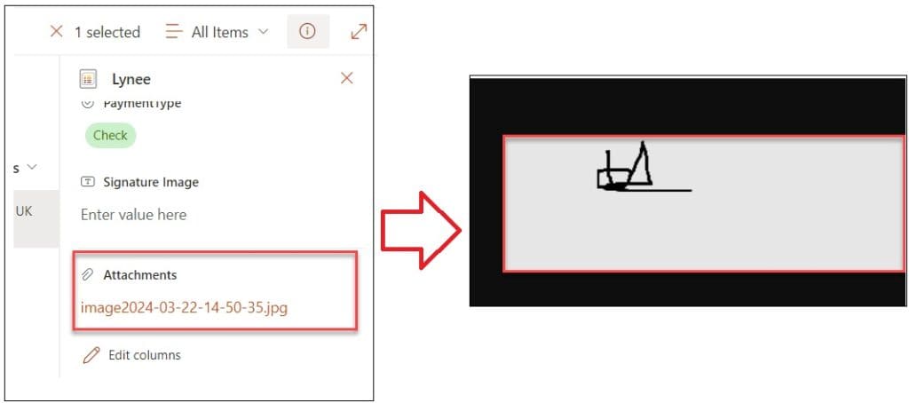 Save PowerApps Pen Input Signature to SharePoint List