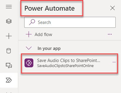 Saving PowerApps Microphone audio to SharePoint