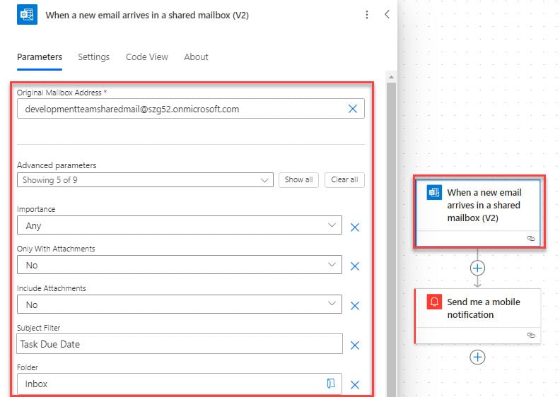 Send a push notification when a new email arrives in shared mailbox Power Automate Send a push notification when a new email arrives in shared mailbox Power Automate