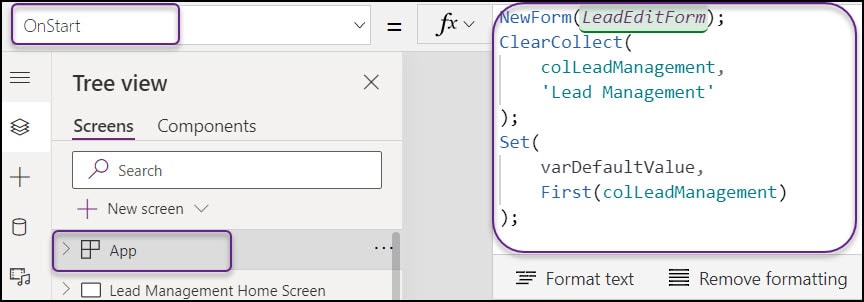 Set Gallery First Item in Power Apps create tabs in power apps form