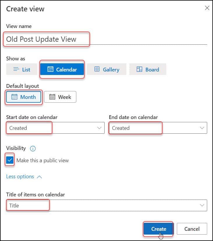 sharepoint create view sharepoint create view