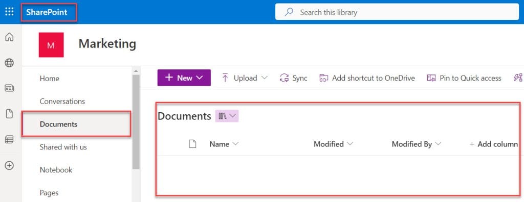 SharePoint Document Library SharePoint Document Library