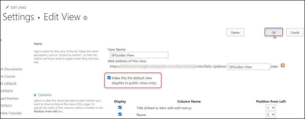 sharepoint edit list view sharepoint edit list view