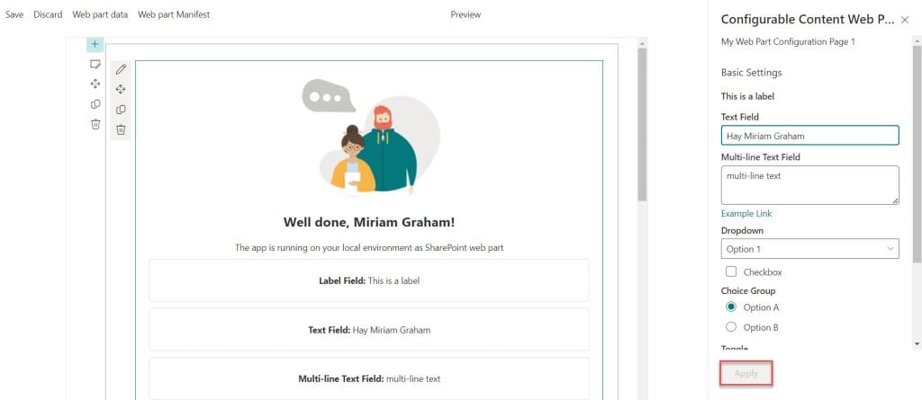 sharepoint framework introduction to web part property pane