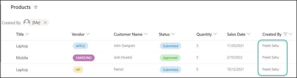 sharepoint list view filter by user sharepoint list view filter by user