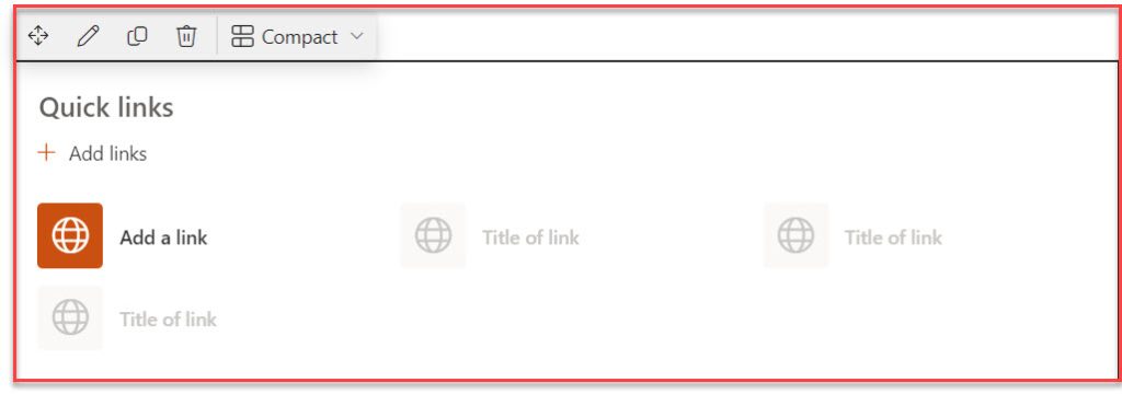 sharepoint quick links image size