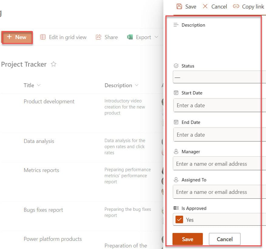 show attachments in sharepoint list