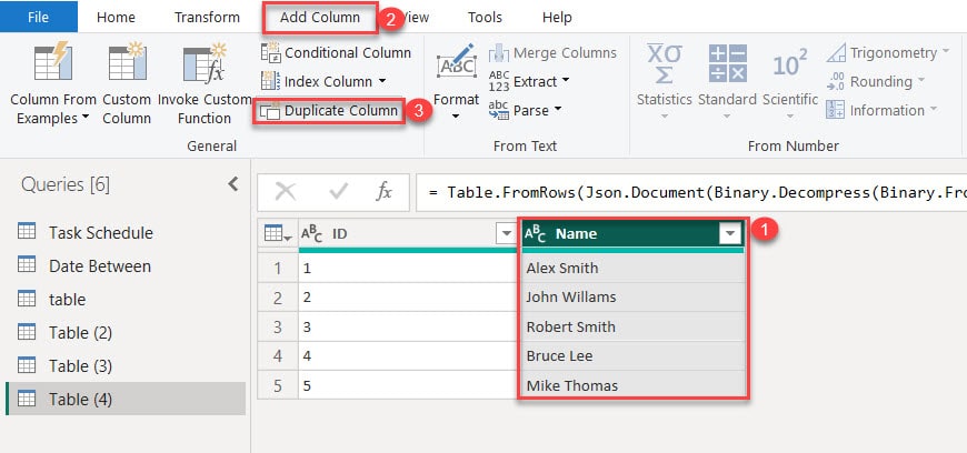 split column but keep original power bi 