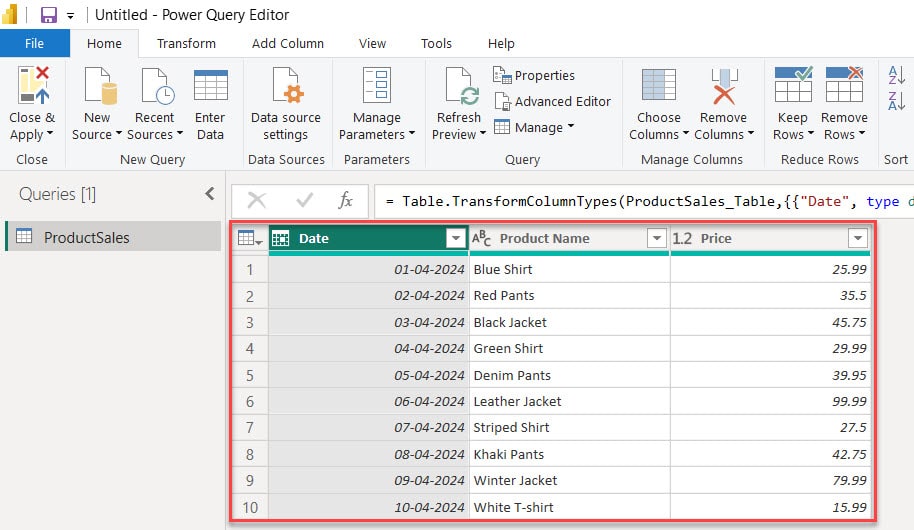 split column in power bi