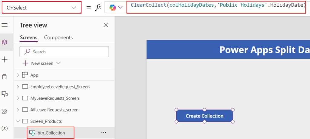 split date in powerapps split date in powerapps