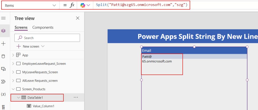split email address power apps split email address power apps