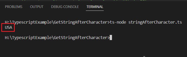 Typescript get string after character using substring method and Typescript get string after character using substring method and lastIndexOF()
