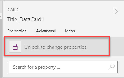 unlock datacard properties power apps unlock datacard properties power apps