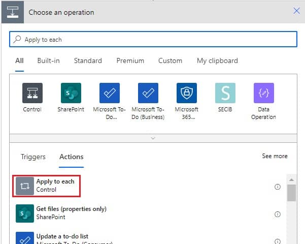 Using microsoft flow how to remove properties from an object