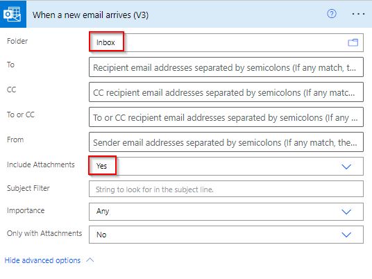 when a new email arrives v3 subject filter in power automate when a new email arrives v3 subject filter in power automate