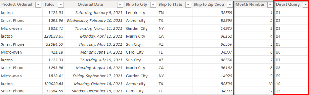 add Leading Zero to Month in the Power BI add Leading Zero to Month in the Power BI