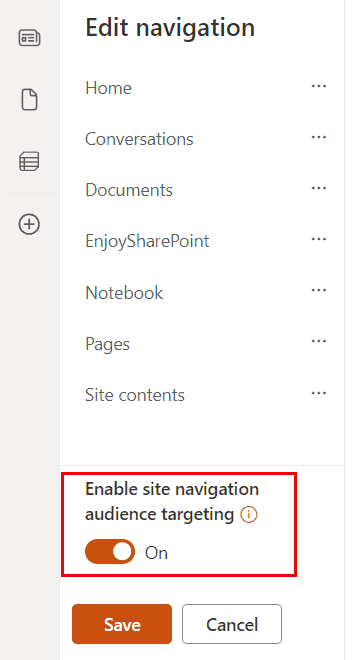 audience targeting left navigation sharepoint online audience targeting left navigation sharepoint online