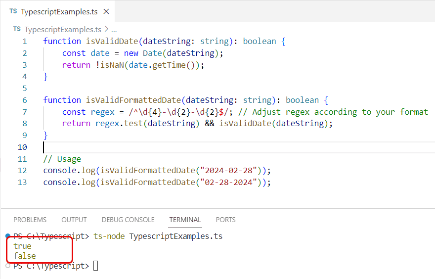 Check If Date is Valid in Typescript Check If Date is Valid in Typescript