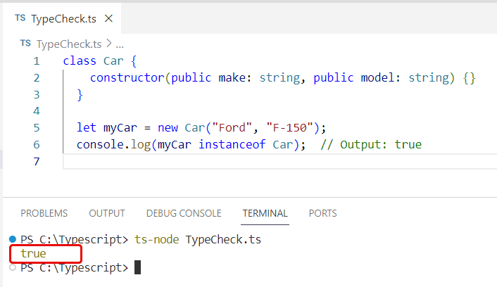 check type typescript check type typescript