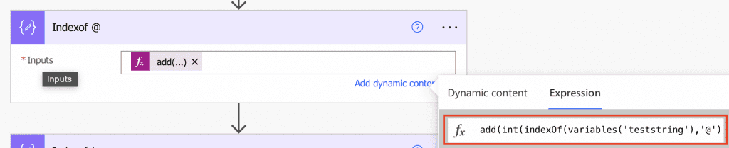 Compose Index Function 1 how to split string between two characters in Power automate