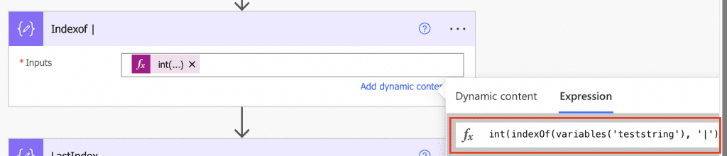 Compose Index Function 2 split string between two characters in Power automate