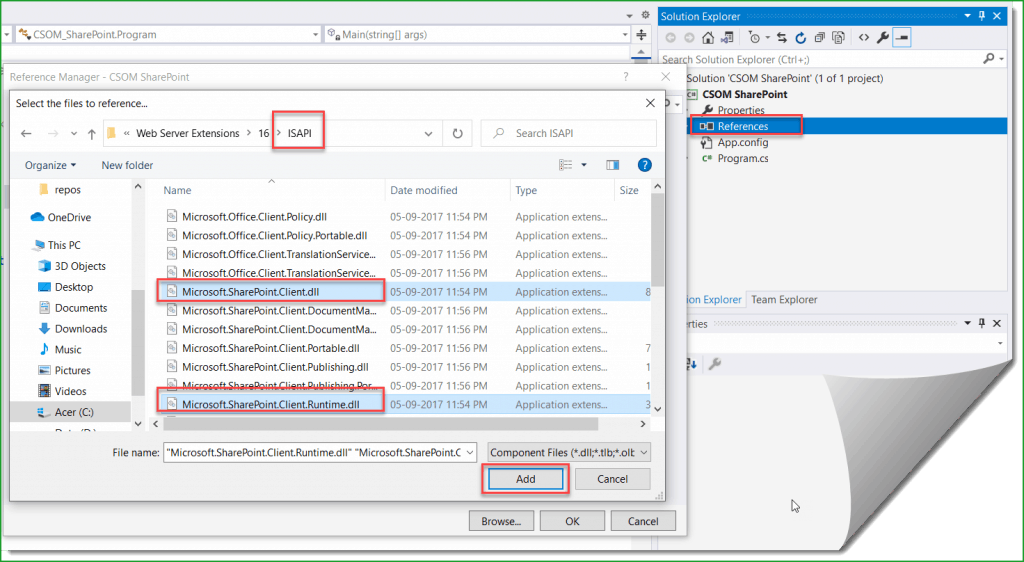 create console application for csom sharepoint online sharepoint online csom