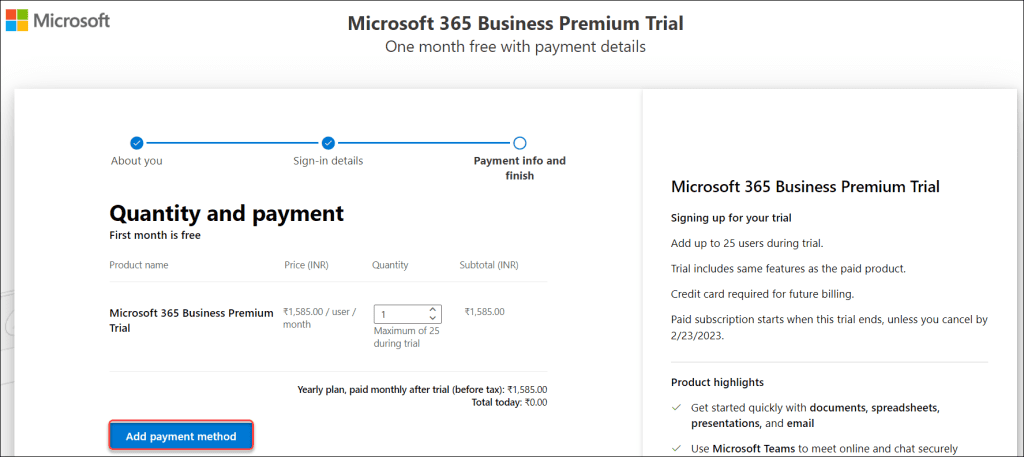 Create office 365 trial account Create office 365 trial account
