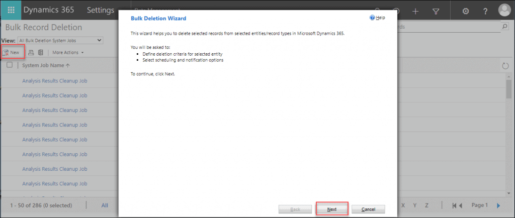 delete all data from dataverse table