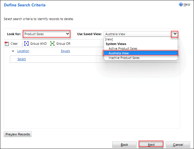 delete data from dataverse table