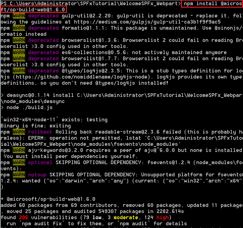 demoerror solved cannot find module microsoft/sp-build-web spfx
