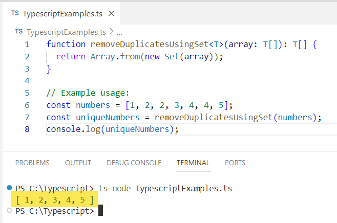 Filter Duplicates from an Array in TypeScript Filter Duplicates from an Array in TypeScript