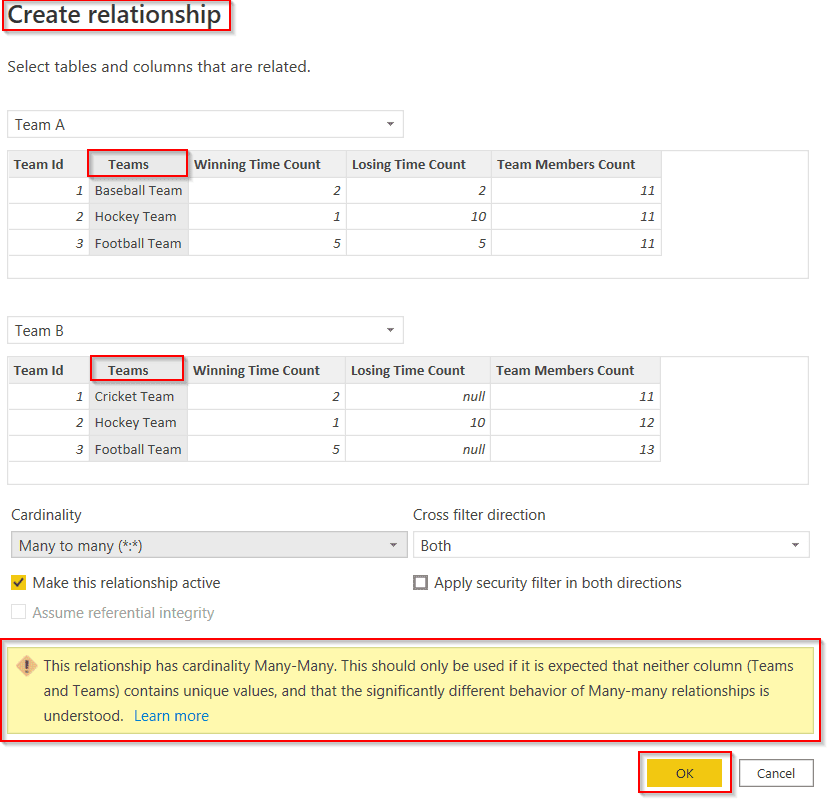 How to create a relationship in power bi without unique values How to create a relationship in power bi without unique values